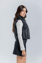Chaleco Cuero Sintetico Regular fit PEOPLE