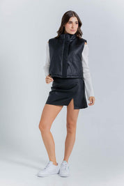 Chaleco Cuero Sintetico Regular fit PEOPLE