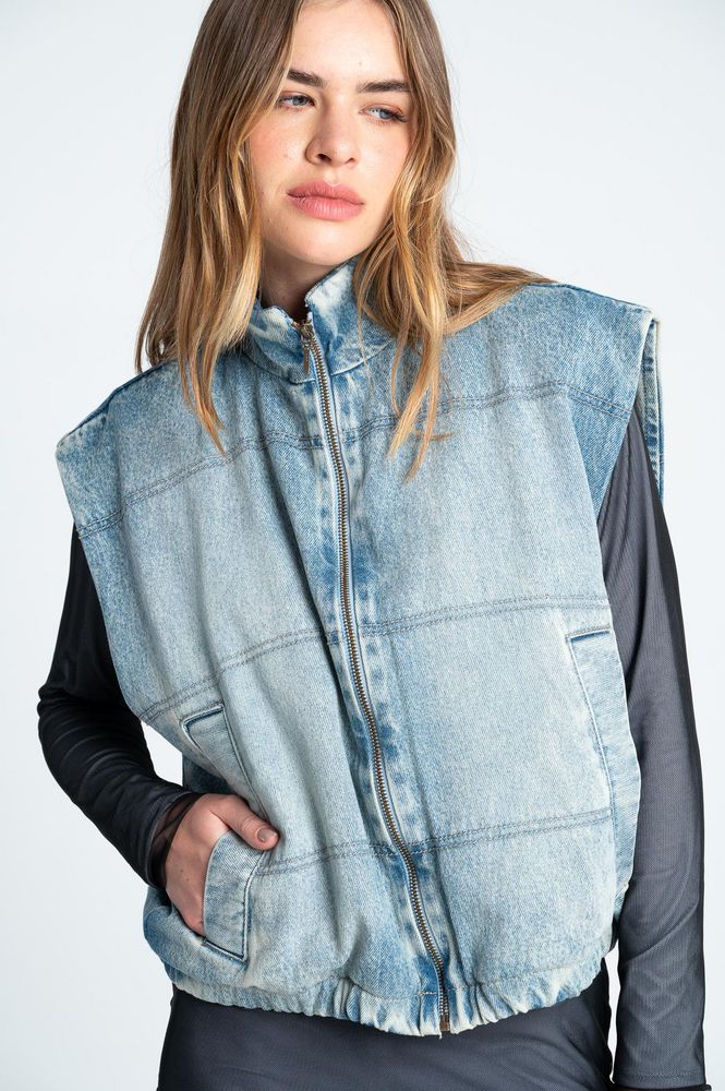 Chaleco Cremallera frontal Oversize PEOPLE