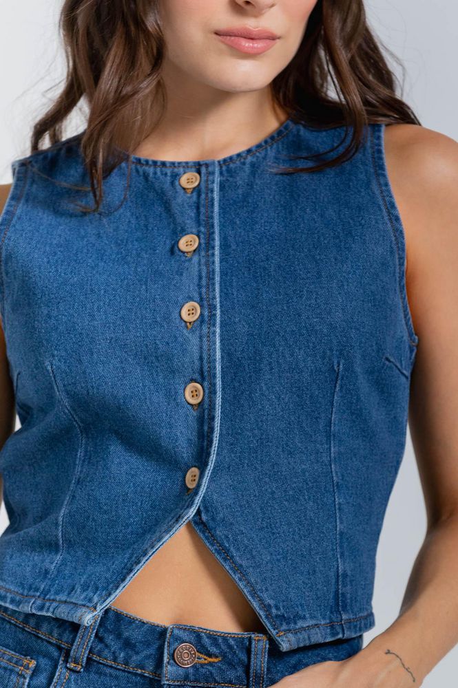 Chaleco Denim Regular fit PEOPLE