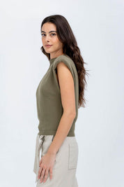 Chaleco Tejido Cuello Tortuga Amplia ARKITECT