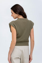 Chaleco Tejido Cuello Tortuga Amplia ARKITECT