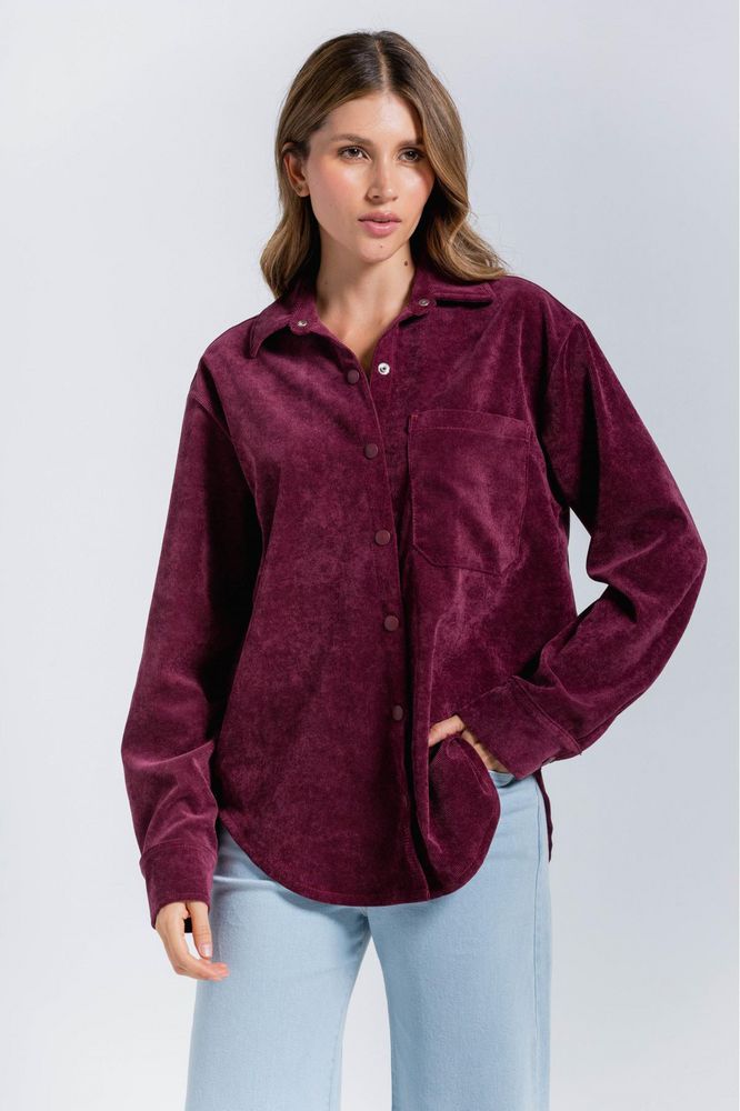 Chaqueta  En Corduroy Amplia ARKITECT