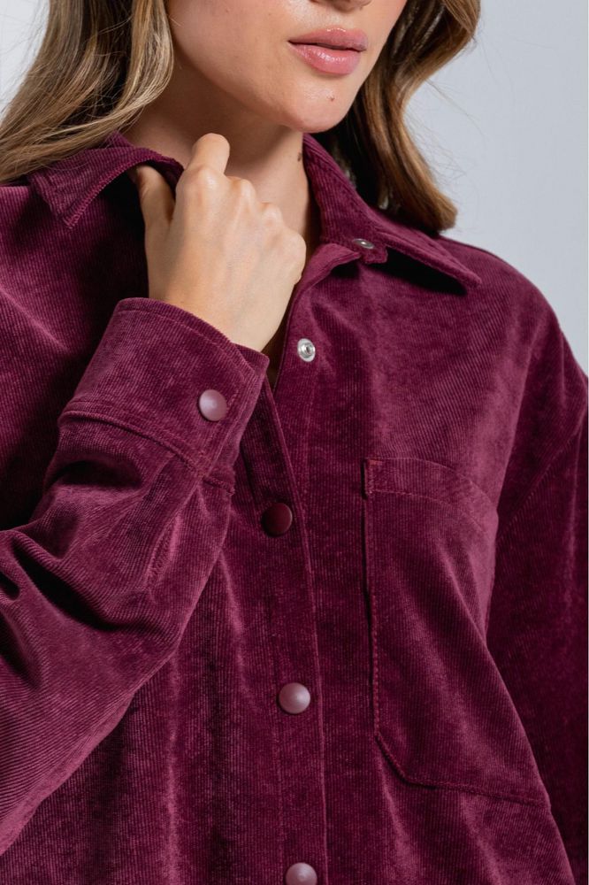 Chaqueta  En Corduroy Amplia ARKITECT