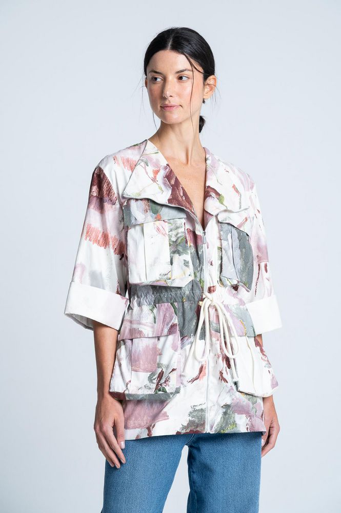 Chaqueta Trech Estampada ARKITECT x MARIA ELENA VILLAMIL