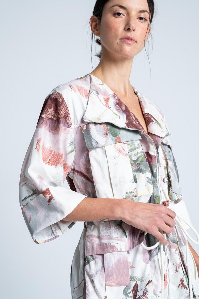 Chaqueta Trech Estampada ARKITECT x MARIA ELENA VILLAMIL