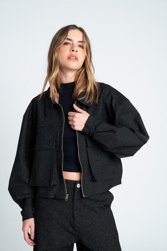 Chaqueta Cremallera frontal Oversize PEOPLE