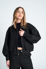Chaqueta Cremallera frontal Oversize PEOPLE