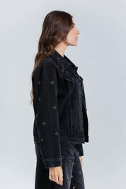 Chaqueta Black Denim Amplia PEOPLE
