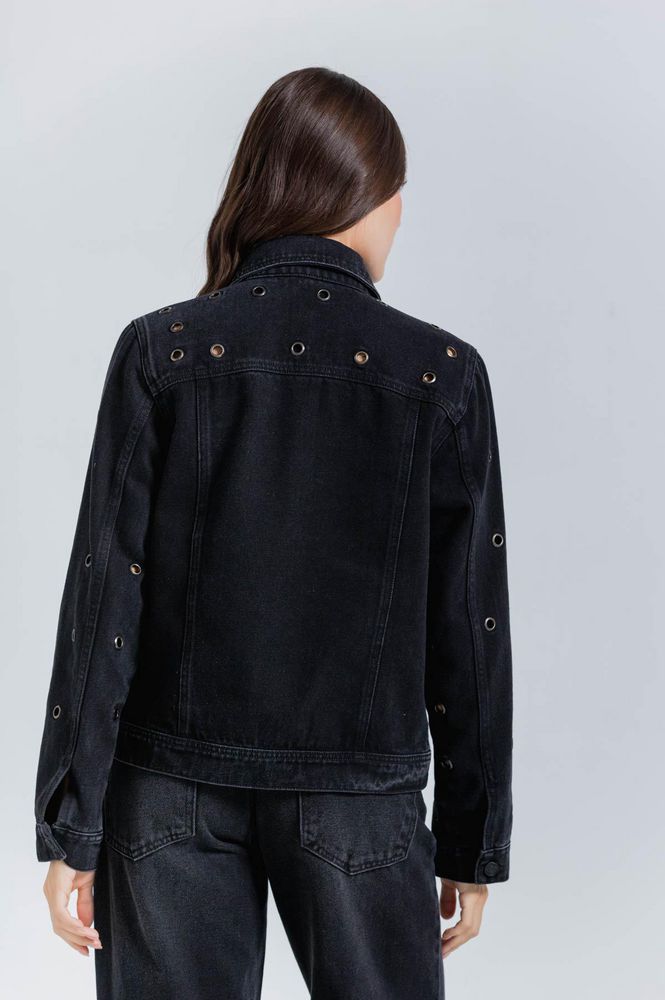 Chaqueta Black Denim Amplia PEOPLE