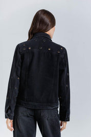 Chaqueta Black Denim Amplia PEOPLE