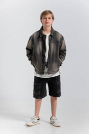 Chaqueta en Denim con lavado PEOPLE