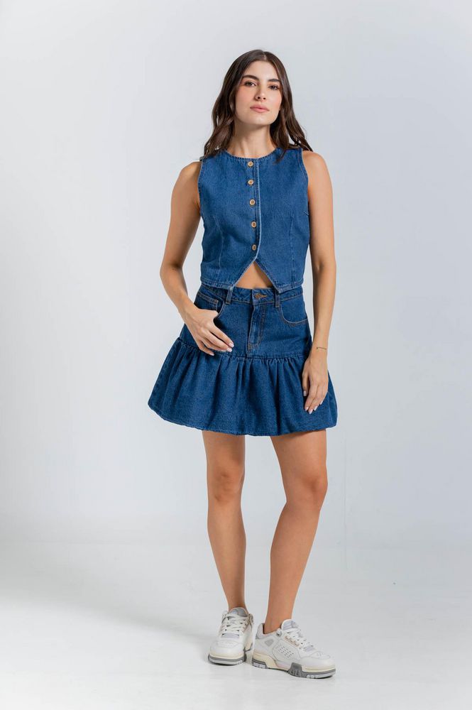 Falda Denim Regular fit PEOPLE