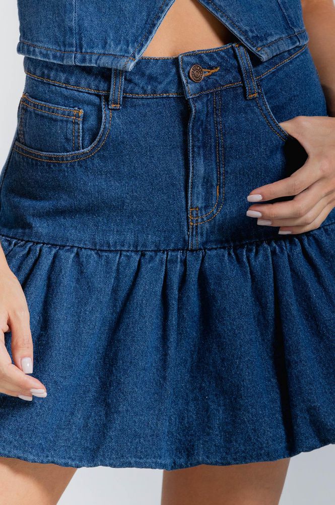 Falda Denim Regular fit PEOPLE