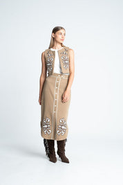 Falda Botones frontales Amplia ARKITECT