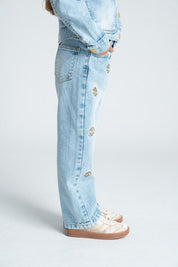 Jean 5 Bolsillos Bota Recta Amplia ARKITECT