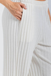 Pantalon Femenin Acanalado Straight (Recto) PEOPLE