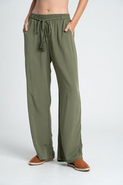 Pantaln Pretina con elastico Wide leg BRONZINI