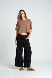 Pantaln Pretina con elastico Wide leg BRONZINI