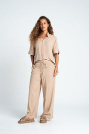 Pantaln Pretina con elastico Wide leg BRONZINI
