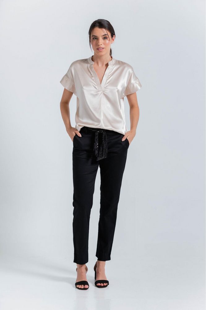 Pantalon Cintura Anudada Straight (Recto) ARKITECT