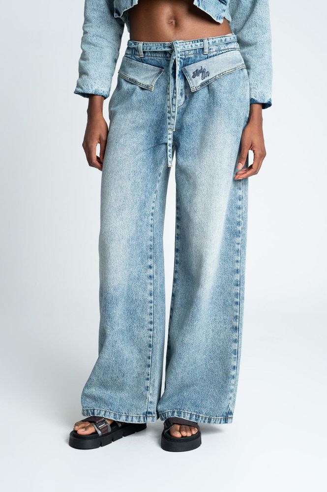 Pantalon Denim Wide leg PEOPLE