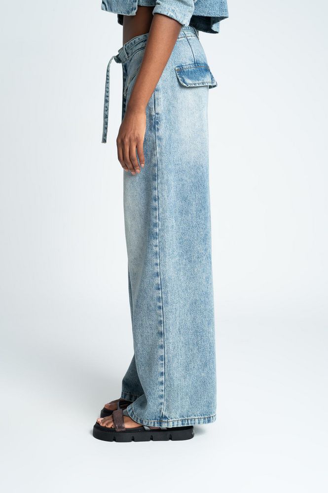 Pantalon Denim Wide leg PEOPLE
