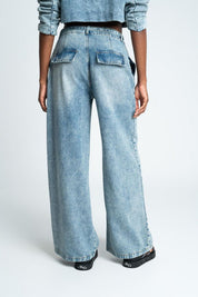 Pantalon Denim Wide leg PEOPLE
