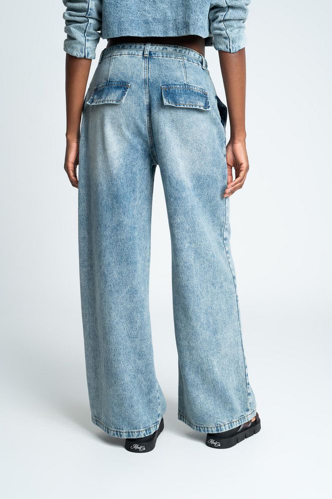 Pantalon Denim Wide leg PEOPLE