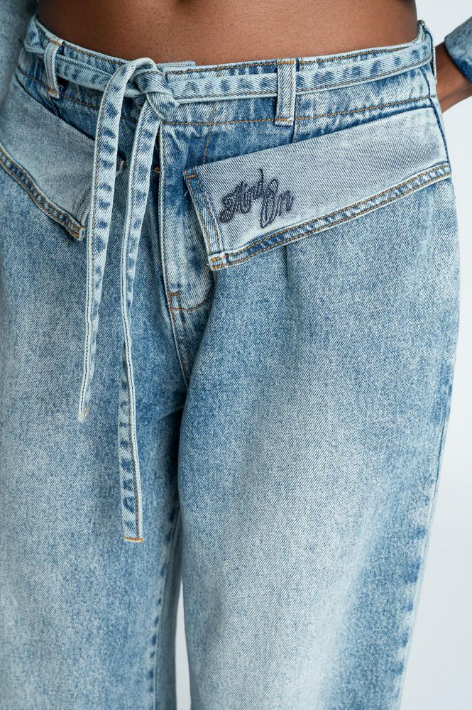 Pantalon Denim Wide leg PEOPLE