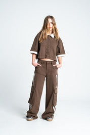 Pantalon Denim Wide leg PEOPLE