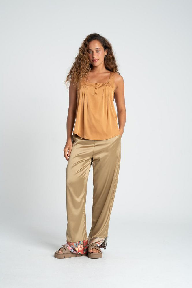 Pantalon Pretina con elastico Wide leg BRONZINI