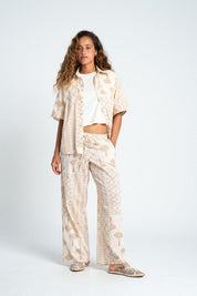 Pantalon Pretina con elastico Wide leg BRONZINI