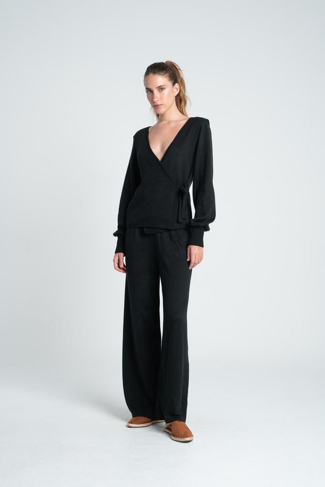 Pantaln Pretina con elastico Wide leg BRONZINI