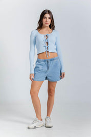 Short Denim Amplio PEOPLE