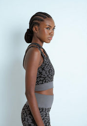 Top Textura Animal Print BRONZINI ACTIVE