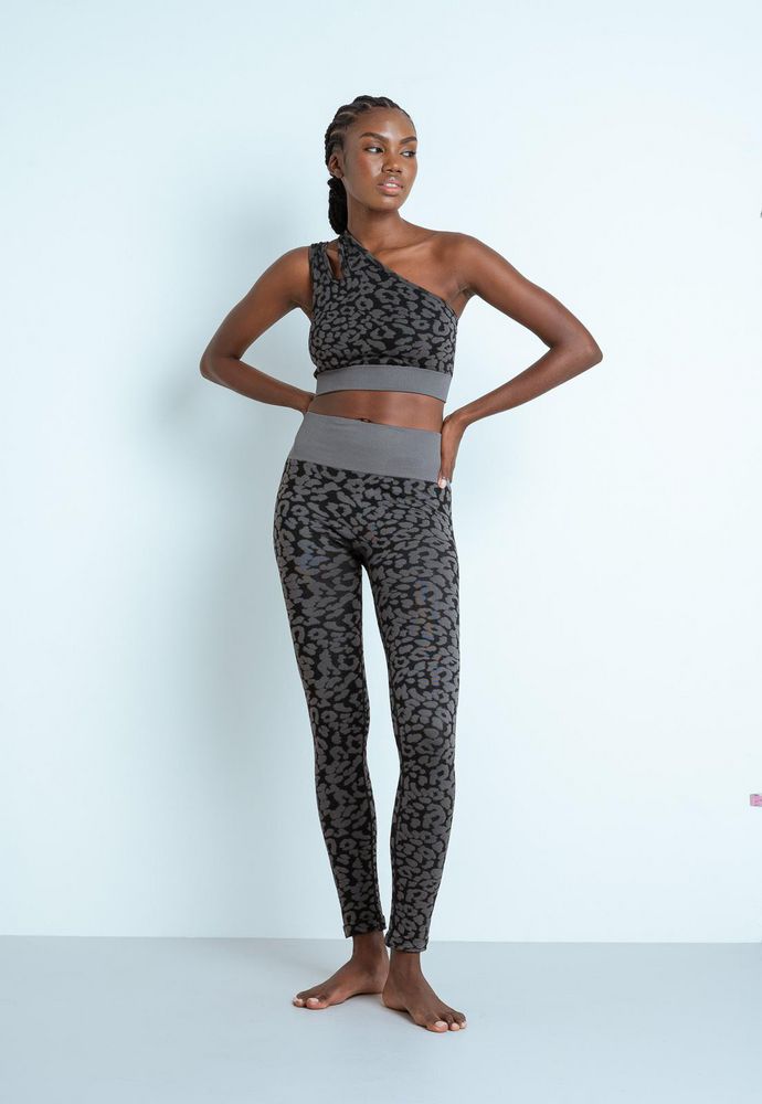 Top Textura Animal Print BRONZINI ACTIVE