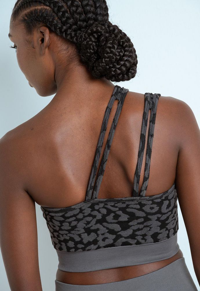 Top Textura Animal Print BRONZINI ACTIVE