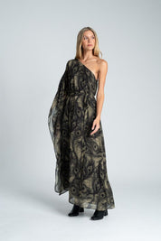 Vestido hombro con manga  ARKITECT