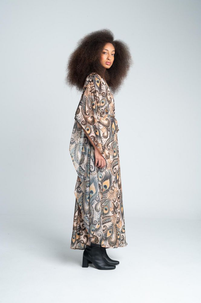 Vestido hombro con manga  ARKITECT