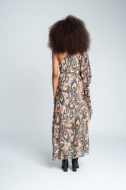 Vestido hombro con manga  ARKITECT