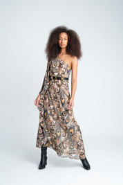 Vestido hombro con manga  ARKITECT